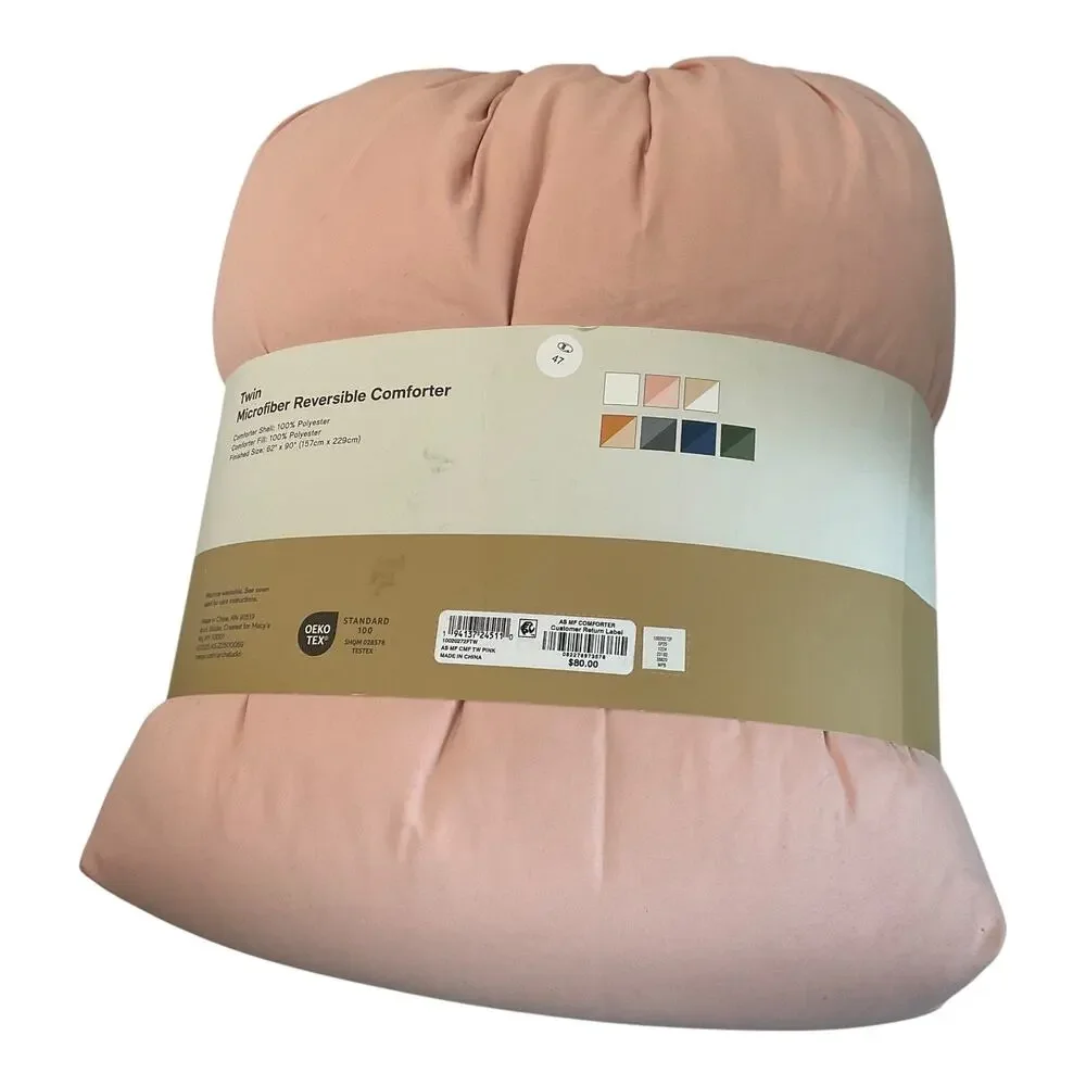 Arch Studio Microfiber Down Alternative Comforter Pink Twin